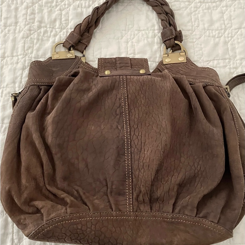 Large Sueded Rafe New York Handbag - Picture 3 of 11